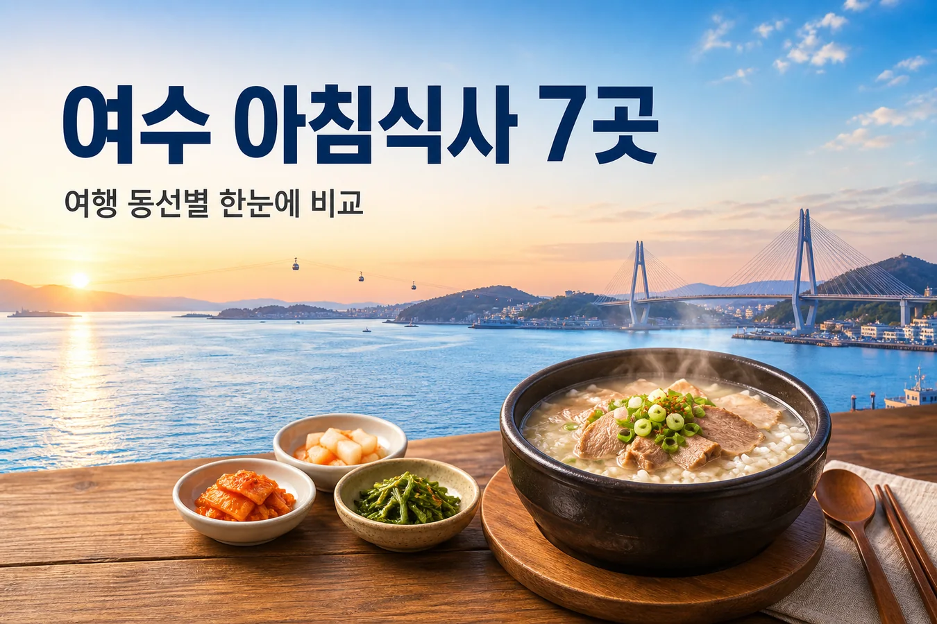 여수 바다와 따뜻한 국밥을 담은 여수 아침식사 가이드 이미지